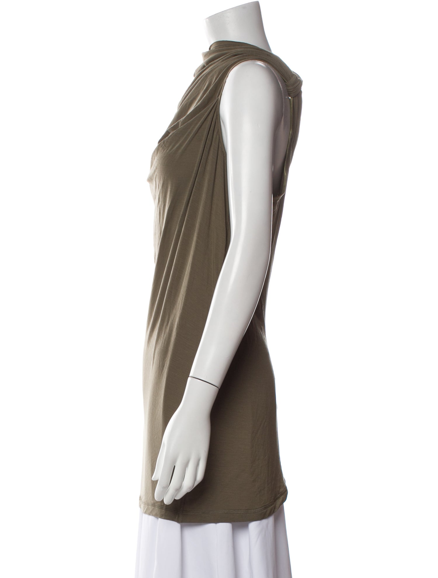 Helmut Lang Cowl Neck Sleeveless Tunic